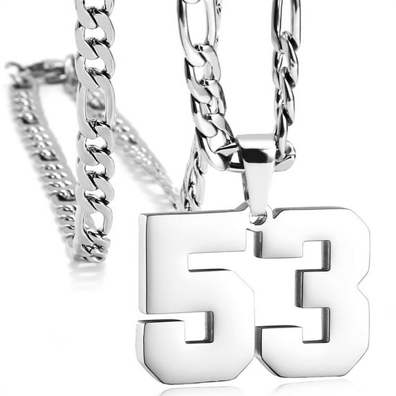 Athletes sports 0-99 number necklaces, age Necklace Pendants,for Women and men,for Ice Hockey Basketball Football Baseball Team Number Necklaces Sport Athlete Jewelry Gift,birthday present