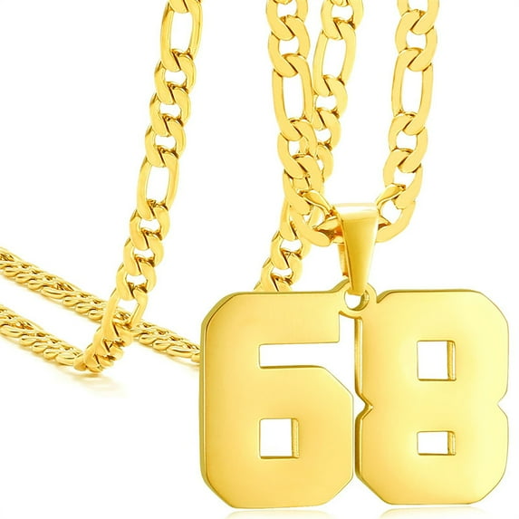 Athletes sports 0-99 number necklaces, age Necklace Pendants,for Women and men,for Ice Hockey Basketball Football Baseball Team Number Necklaces Sport Athlete Jewelry Gift,birthday present