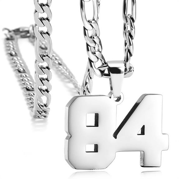 Athletes sports 0-99 number necklaces, age Necklace Pendants,for Women and men,for Ice Hockey Basketball Football Baseball Team Number Necklaces Sport Athlete Jewelry Gift,birthday present