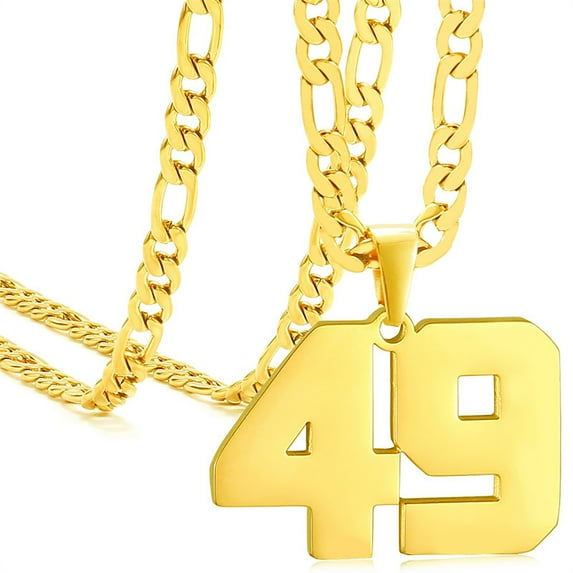 Athletes sports 0-99 number necklaces, age Necklace Pendants,for Women and men,for Ice Hockey Basketball Football Baseball Team Number Necklaces Sport Athlete Jewelry Gift,birthday present