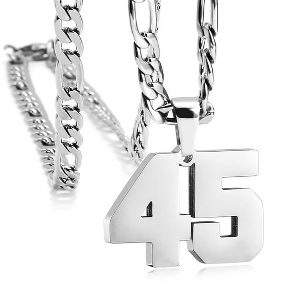 Athletes sports 0-99 number necklaces, age Necklace Pendants,for Women and men,for Ice Hockey Basketball Football Baseball Team Number Necklaces Sport Athlete Jewelry Gift,birthday present