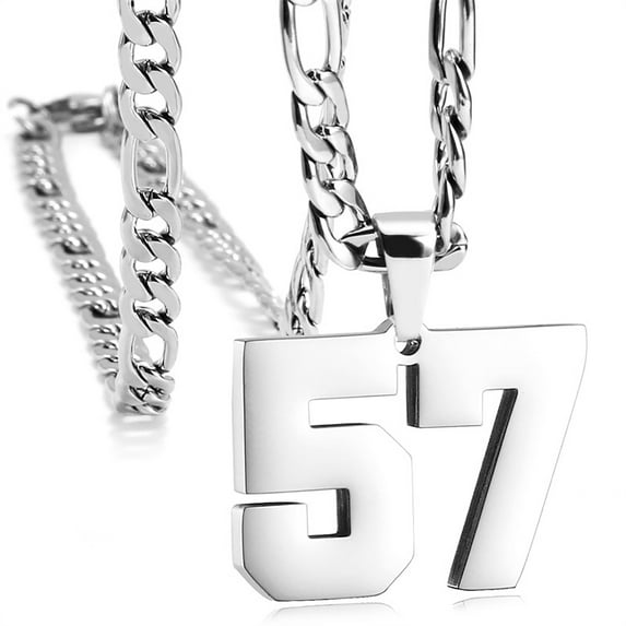 Athletes sports 0-99 number necklaces, age Necklace Pendants,for Women and men,for Ice Hockey Basketball Football Baseball Team Number Necklaces Sport Athlete Jewelry Gift,birthday present