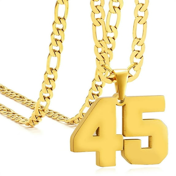 Athletes sports 0-99 number necklaces, age Necklace Pendants,for Women and men,for Ice Hockey Basketball Football Baseball Team Number Necklaces Sport Athlete Jewelry Gift,birthday present