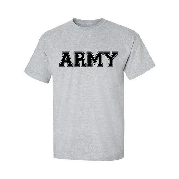 Athletic ARMY Short Sleeve T-Shirt in sport grey