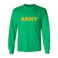thumbnail image 1 of Athletic "ARMY" gold print Adult Long Sleeve T-shirt, 1 of 3