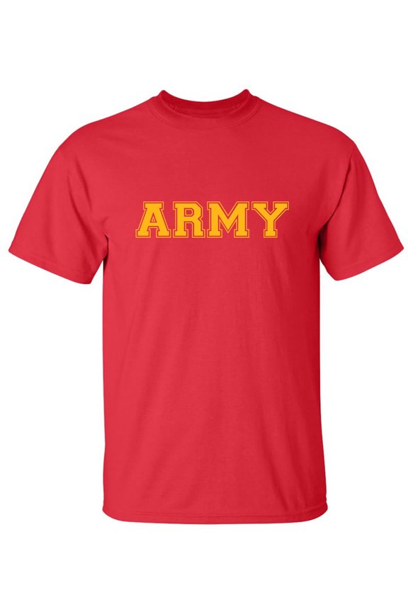 Athletic "ARMY" gold print Adult Short Sleeve T-shirt