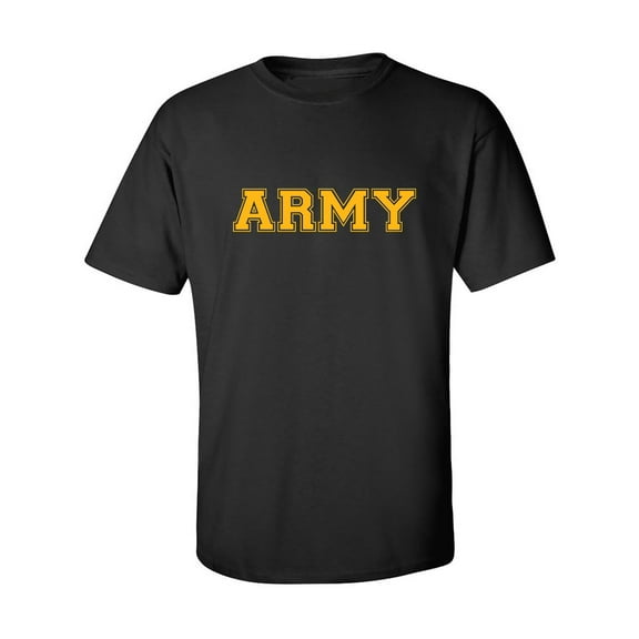 Athletic "ARMY" gold print Adult Short Sleeve T-shirt