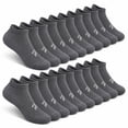 thumbnail image 1 of Athletic Ankle Socks for Adults 10 Pairs, Cushioned Comfort Socks, Breathable Mesh for Training & Everyday Wear, Size Small, 1 of 6