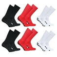 thumbnail image 1 of Athletic Anti Slip Stretch Socks  For Football Soccer Running 6 Pairs, 1 of 7