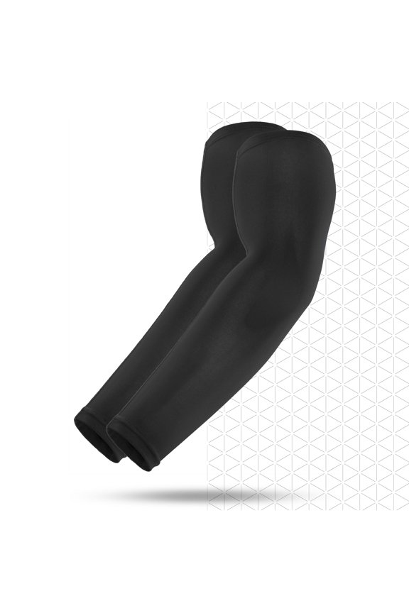 Athletic Arm Sleeves Black Small-Medium Sun Protection Sports Use
