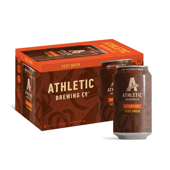 Athletic Brewing Company Wit's Peak Belgian-Style White, Craft Non-Alcoholic Beer, 6 pack, 12 fl oz, <0.5% ABV