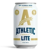 Athletic Brewing Company Athletic Lite, Light Non-Alcoholic Beer, 12 fl oz Cans, 6 Pack, 0.5% ABV