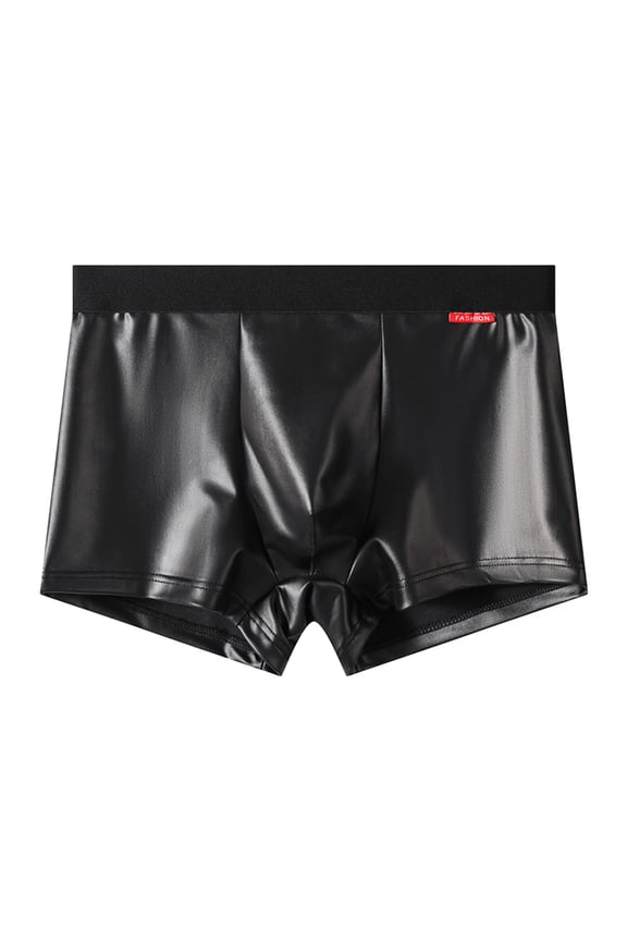 Athletic Briefs for Men Solid Color Breathable Wicking Underwear Workout Casual Black L