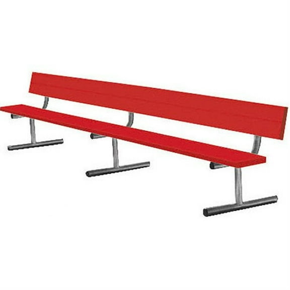 Athletic Connection 15' Navy Portable Bench With Back BEPG15CN