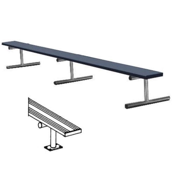 21' Surface Mt Bench w/o Back (colored)
