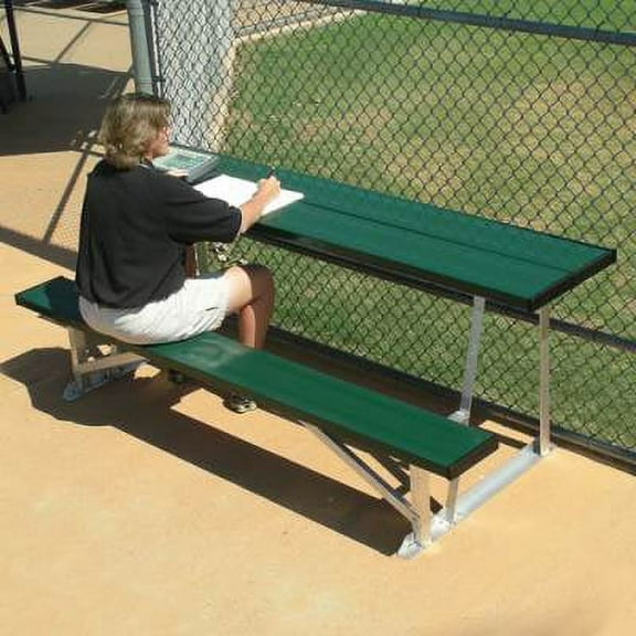 Athletic Connection 7.5' Scorer'S Table With Bench-Natural BEST08