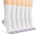 thumbnail image 1 of Athletic Crew Socks Women 6 Pairs, Sports Socks, Breathable Moisture Wicking Running Socks, Comfortable Workout Socks for Gym & Everyday Wear, 1 of 5