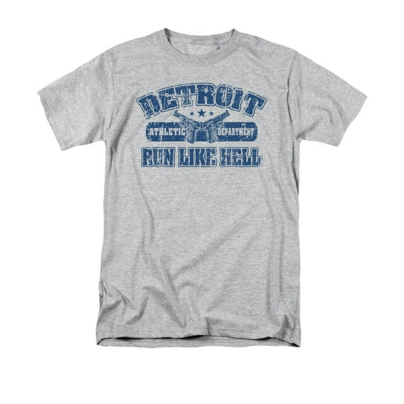 Athletic Department Run Detroit Humor Funny Humorous Saying Adult T-Shirt
