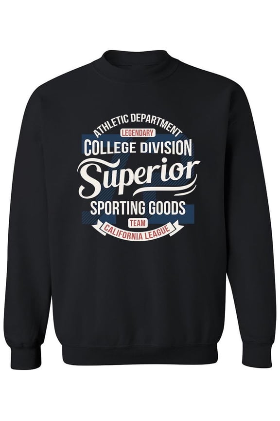 Athletic Dept California League Sweatshirt Men - Men Sweatshirt, Black, Large