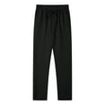 thumbnail image 1 of Athletic-Fit Long Pants for Mens Hiking Outdoor Track Sweatpants High Waisted Workout Running Gym Trousers Baggy Stretchy Wide Leg Trousers Quick Dry Active Pants with Pockets, 1 of 7