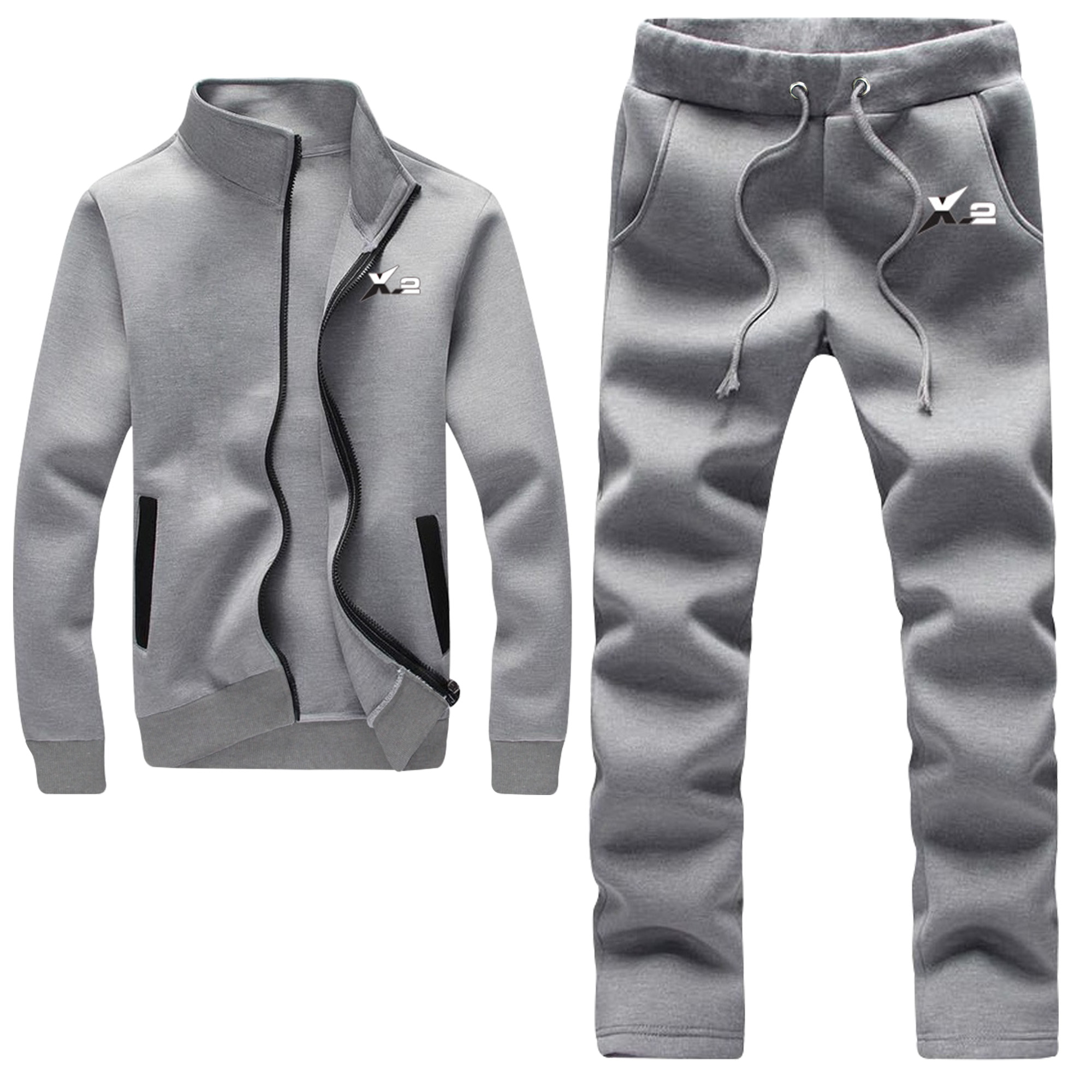 Kingsize Men's Big & Tall Colorblock Velour Tracksuit