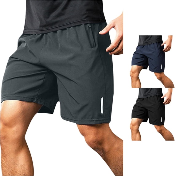 Athletic Gym Mens Shorts Classic Quick Dry Elastic Waistband Casual Shorts Running Shorts With Pockets Mens Summer Shorts