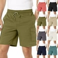 thumbnail image 1 of Athletic Gym Mens Shorts Men's Hiking Cargo Shorts Outdoor Work Casual Shorts with Pockets Men's Athletic Shorts with Pockets Gym Workout Shorts for Men, 1 of 7