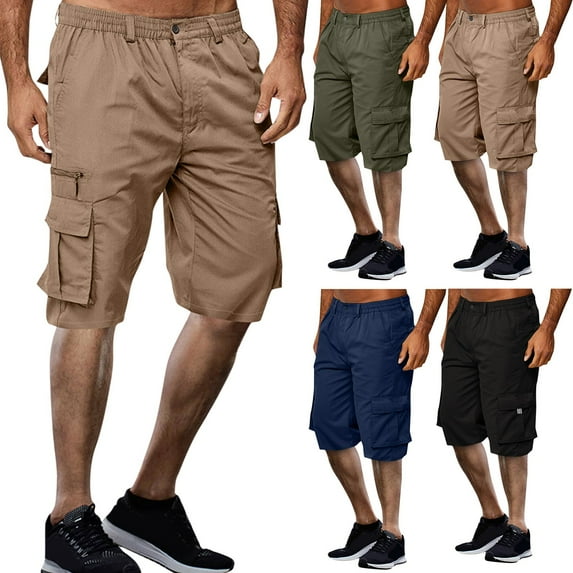 Athletic Gym Mens Shorts Men's Summer Outdoor Shorts Men Lightweight Sports Gym Shorts Stretch Waist Athletic Gym Short Mens Gym Shorts with Pockets