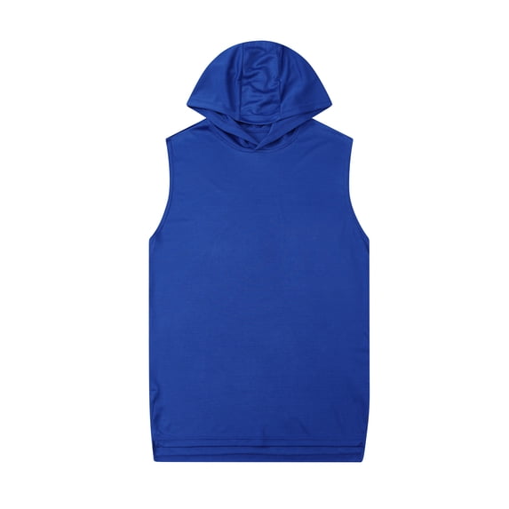 Athletic Hoodies for Men Pullover Sleeveless Tank Tops Mens Casual Solid Color Breathable Stretchy Slim Basic Workout Running Vests
