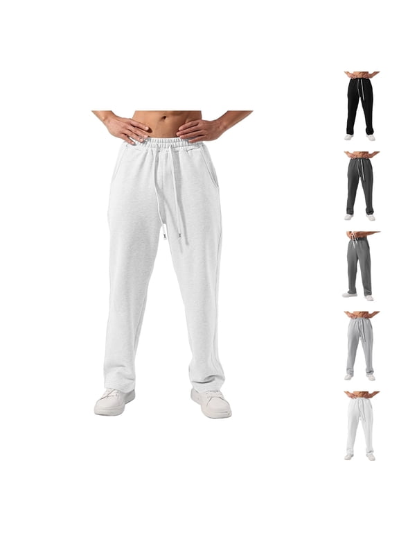 Joggers - Comfortable Breathable Sweatpants with Pockets and Elastic Waistband for Outdoor Running