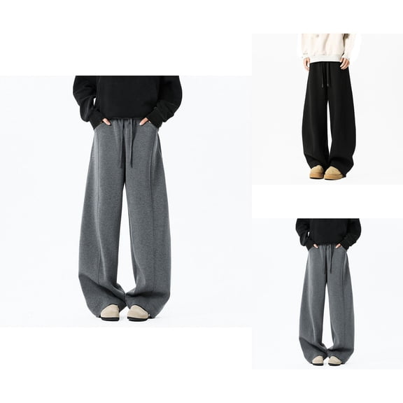 Athletic Joggers - Comfortable Breathable Sweatpants with Pockets and Elastic Waistband for Outdoor Running