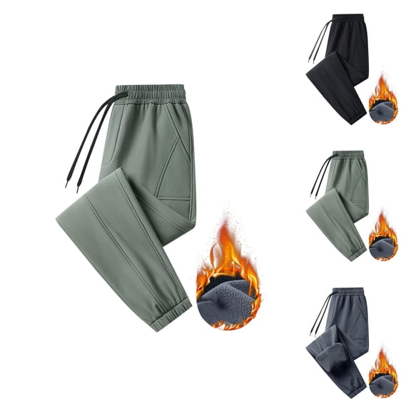 Athletic Joggers - Comfortable Breathable Sweatpants with Pockets and Elastic Waistband for Outdoor Running