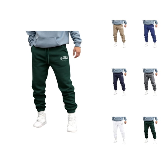 Athletic Joggers - Comfortable Breathable Sweatpants with Pockets and Elastic Waistband for Outdoor Running
