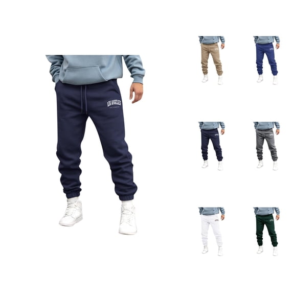 Athletic Joggers - Comfortable Breathable Sweatpants with Pockets and Elastic Waistband for Outdoor Running