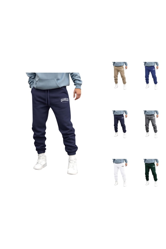 Athletic Joggers - Comfortable Breathable Sweatpants with Pockets and Elastic Waistband for Outdoor Running