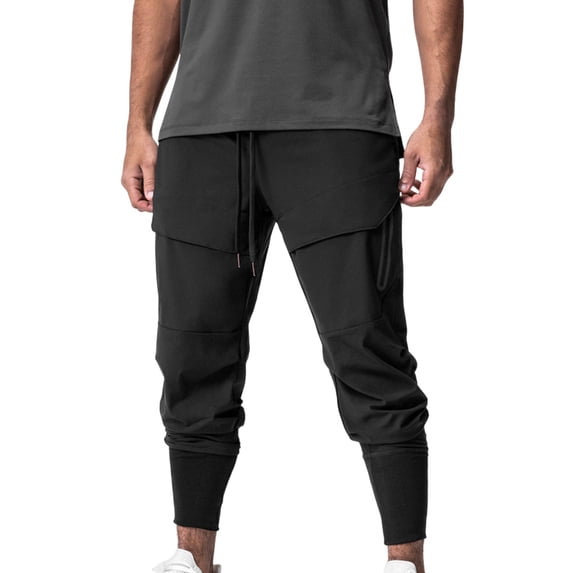 Athletic Joggers for Men with Quick-Dry Moisture-Wicking Fabric, Secure Zipper Pockets, Flexible Waistband and Modern Design for Gym, Running, Sports or Lounging