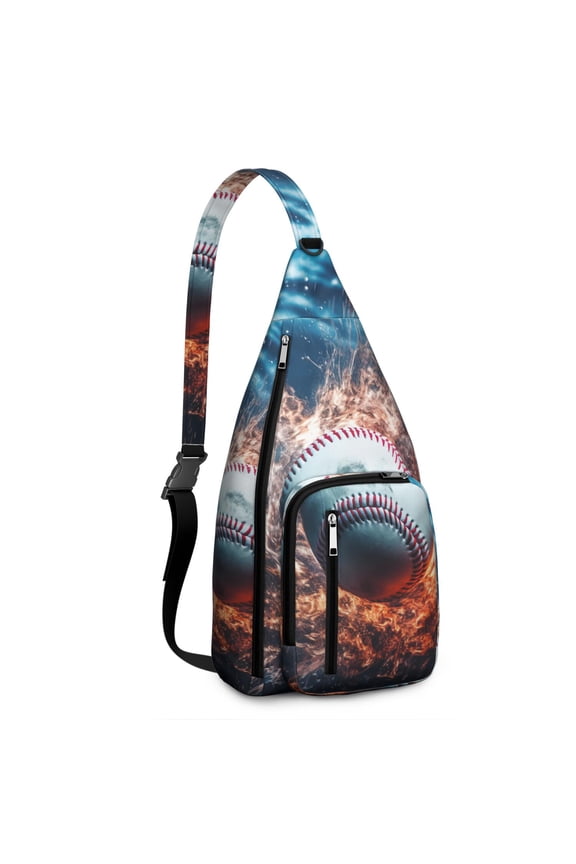 Athletic Journey Sling Backpack - Water-resistant Shoulder Bag for Baseball, Soccer & Competition Gear