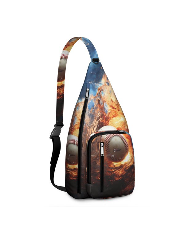 Athletic Journey Sling Backpack - Water-resistant Shoulder Bag for Baseball, Soccer & Competition Gear