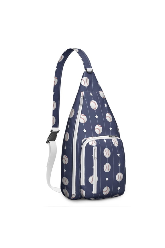 Athletic Journey Sling Backpack - Water-resistant Shoulder Bag for Baseball, Soccer & Competition Gear