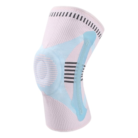 Athletic Knee Brace Shock Absorption Knee Support Sleeve with Spring Stabilizers for Running Basketball Injury Recovery