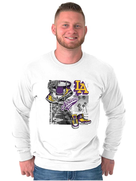 Athletic LA Basketball Sneakers Long Sleeve TShirt Men Women Brisco Brands S