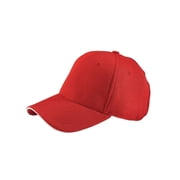 Athletic Mesh 6 PANEL KNITTING CAP, Red