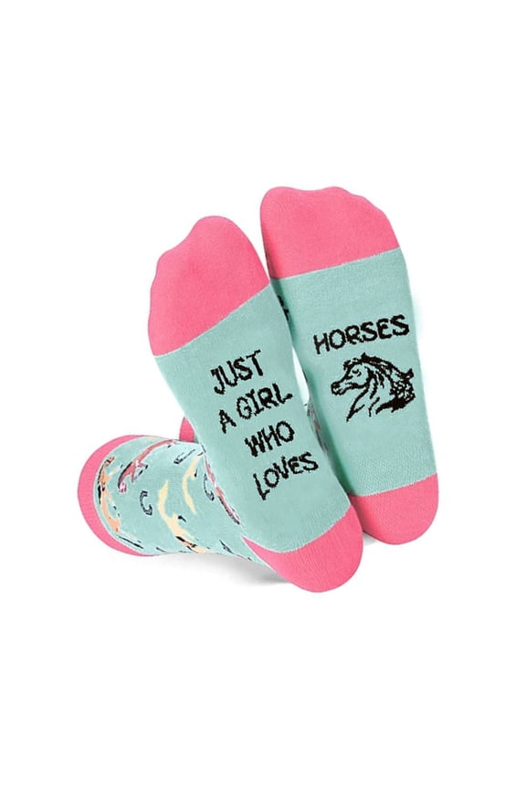 Athletic Middle Calf Length Socks for Women Cotton Bold Funny Letters Graphics Pattern College Life Socks