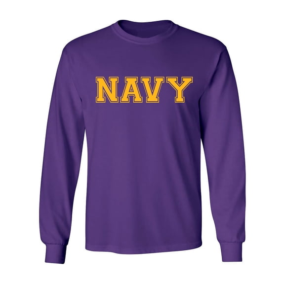 Athletic "NAVY" Adult Long Sleeve T-shirt