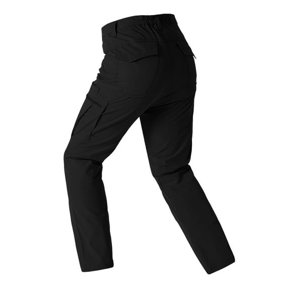 Athletic Pants for Men – Workout and Lounge Techwear Men's Cargo Pants Straight Loose Fit Outdoor Hiking Casual Work Pants With Multiple Pockets Elastic Waist Comfortable For Spring Summer Daily Wear