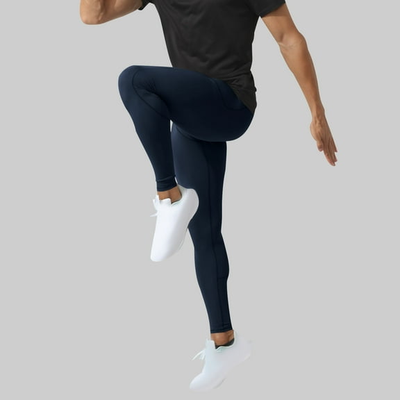 Athletic Pants for Men High Waisted Compression Shapewear Leggings Trousers Mens Casual Solid Stretchy Slim Quick-Drying Yoga Running Pant