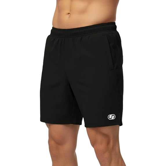 Soja Essentials Running Shorts, Quick Dry Athletic Shorts for Men, 7”, L, Black