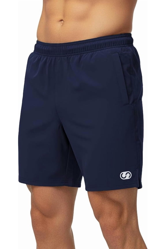 Running Shorts, Quick Dry Athletic Shorts for Men, 7”, XXL, Navy