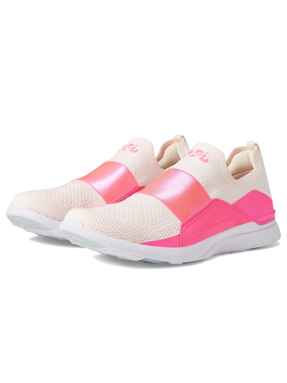 Athletic Propulsion Labs (APL) Techloom Bliss (Womens, Creme/Fusion Pink/White, 7, Medium)