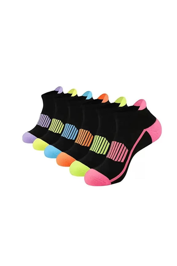 Athletic Running Ankle Socks for Women & Men, Cushioned Low Cut Socks, Anti-Blister Sports Socks with Arch Support for Women Men Casual Running,One Size